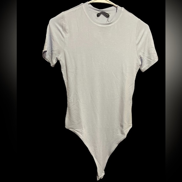 Nwt Naked Wardrobe The NW Lovin' the Crew T-Shirt Bodysuit Size 1 Light Purple - Picture 4 of 16